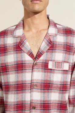 Mens Flannel Long Pj Set-Eberjey Flash Sale