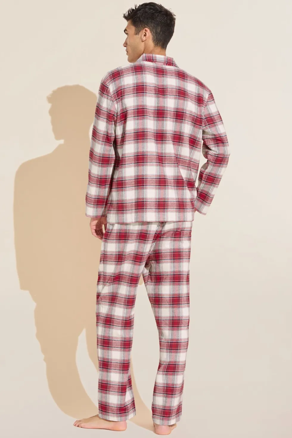 Mens Flannel Long Pj Set-Eberjey Flash Sale