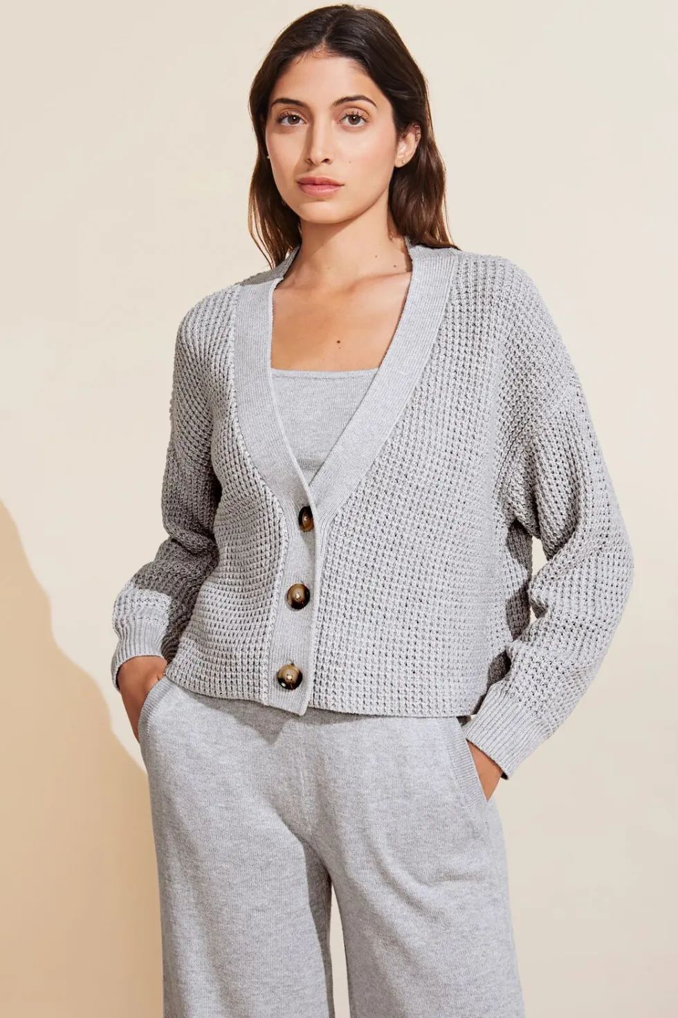 Recycled Sweater Cropped Cardigan-Eberjey Best