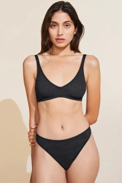Soft Stretch Recycled Lace Plunge Bralette-Eberjey Hot